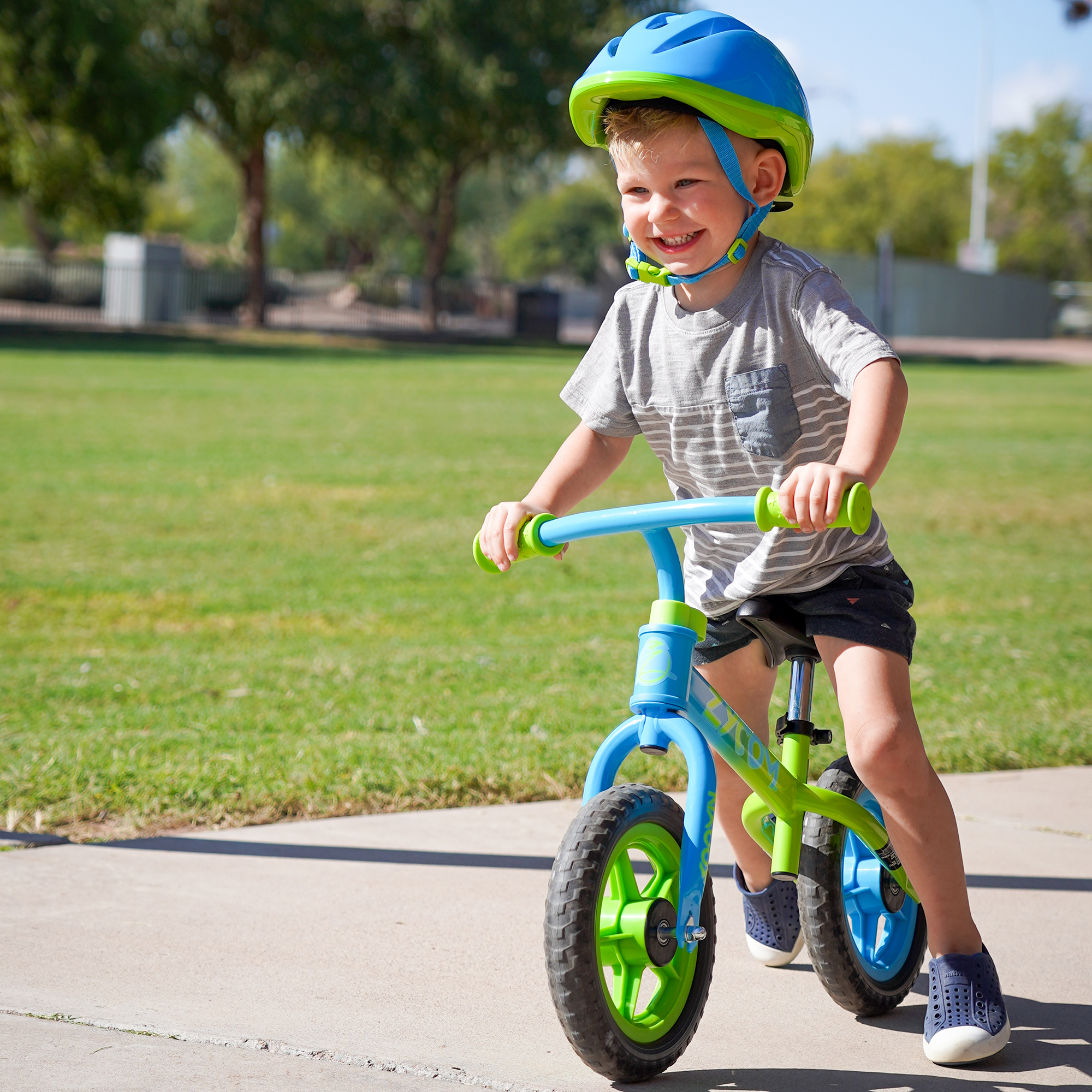 Child on hot sale balance bike